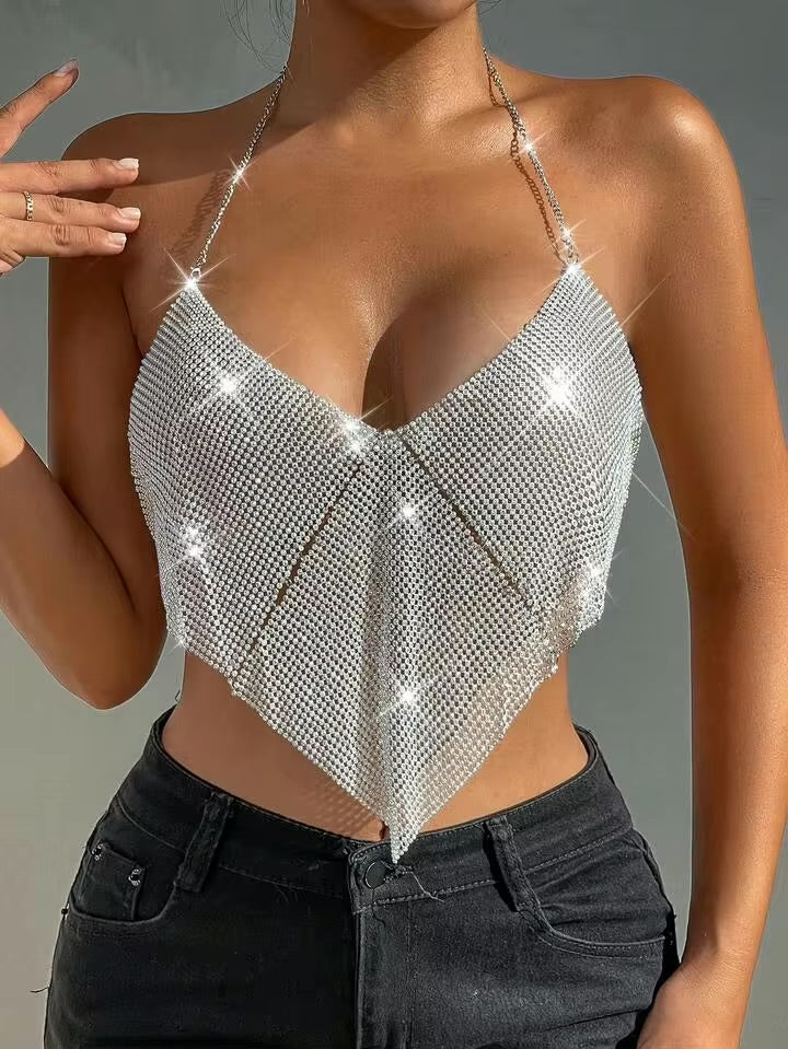 Top piedras strass Shein nuevo TS/M
