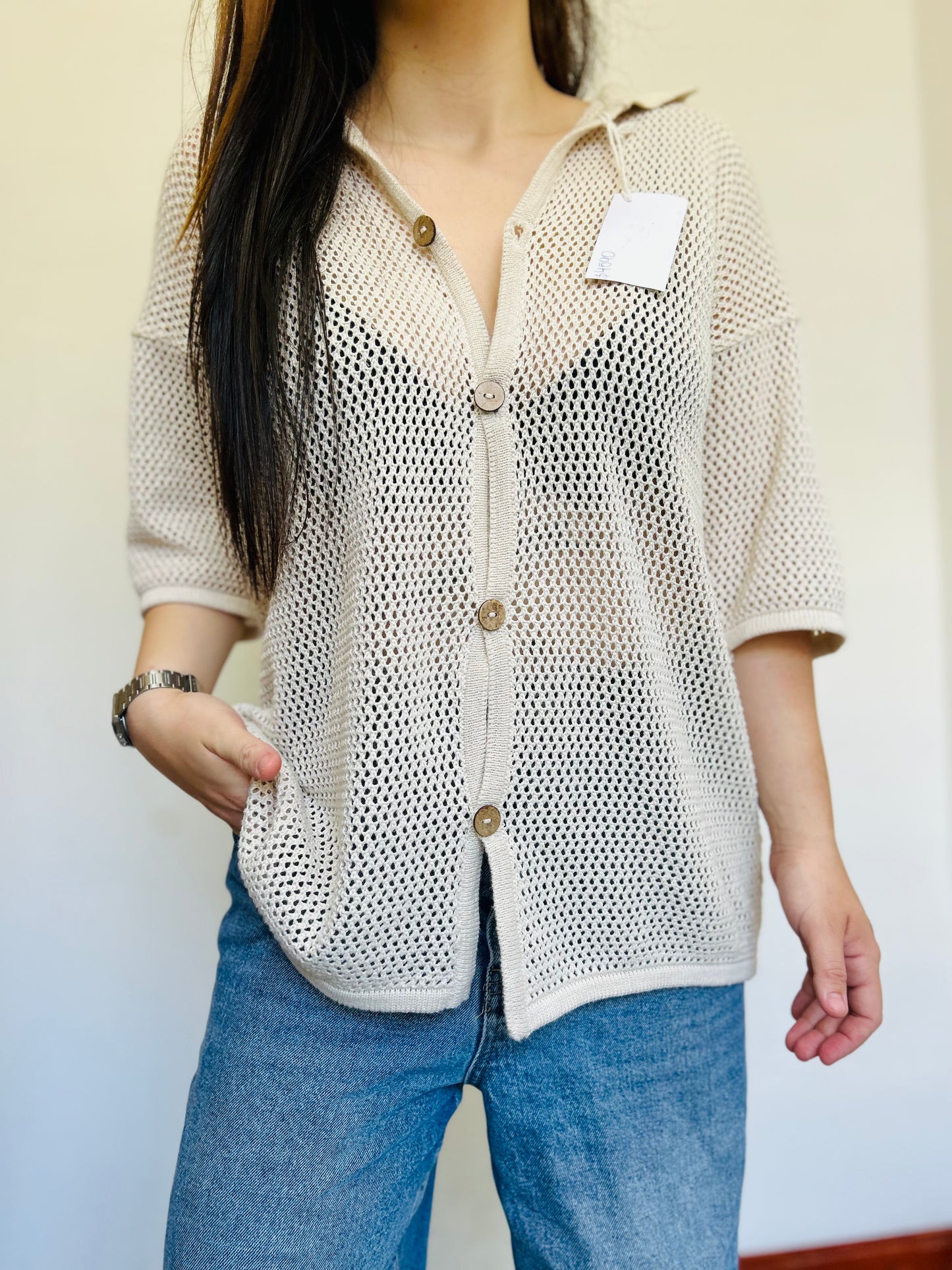 Camisa calada L-PERNA talla única con etiqueta