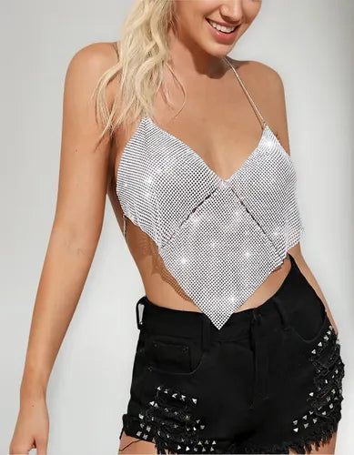 Top piedras strass Shein nuevo TS/M