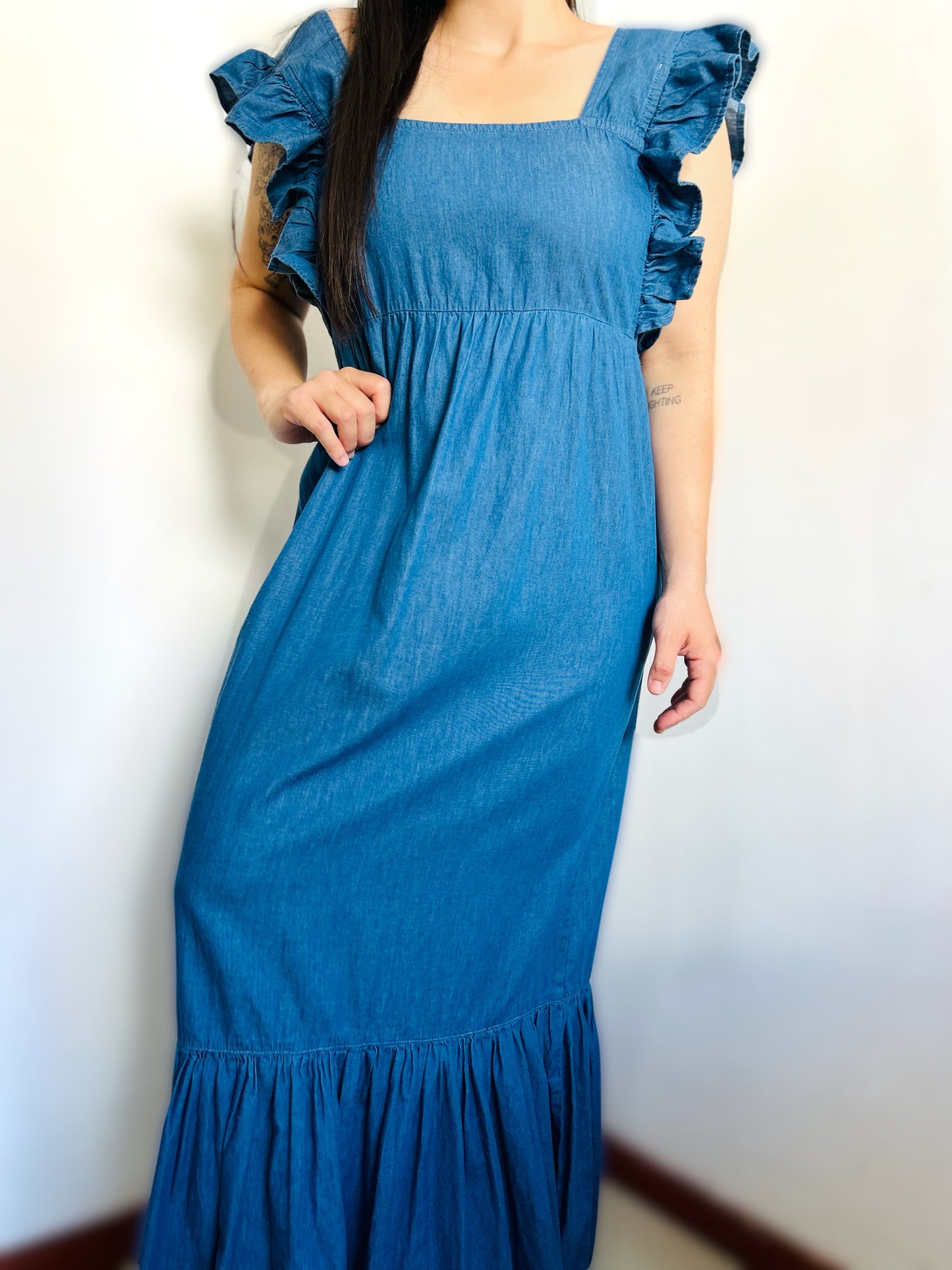 Vestido largo jean PRIMARK TS/M