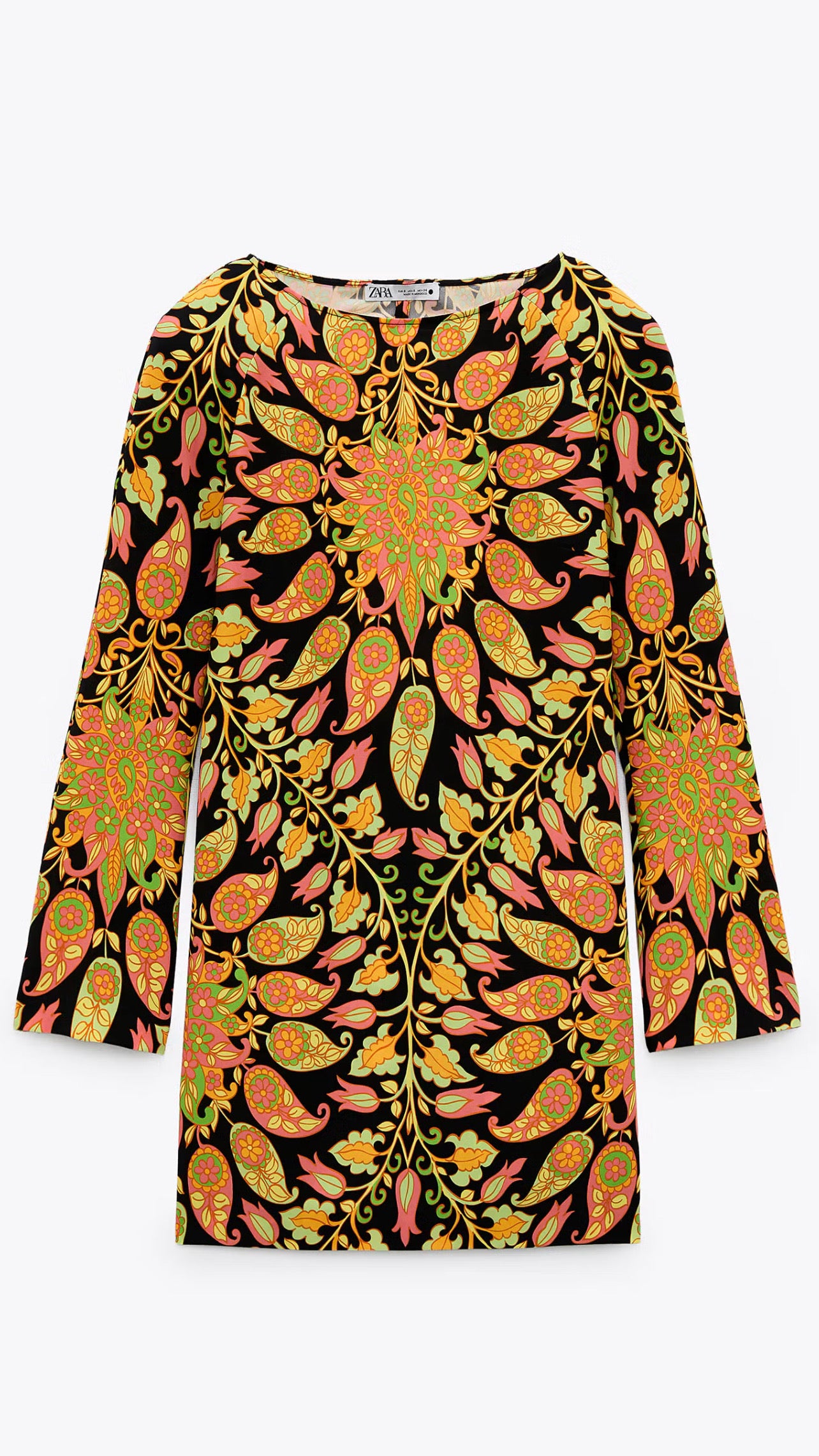 Vestido Zara estampado TS
