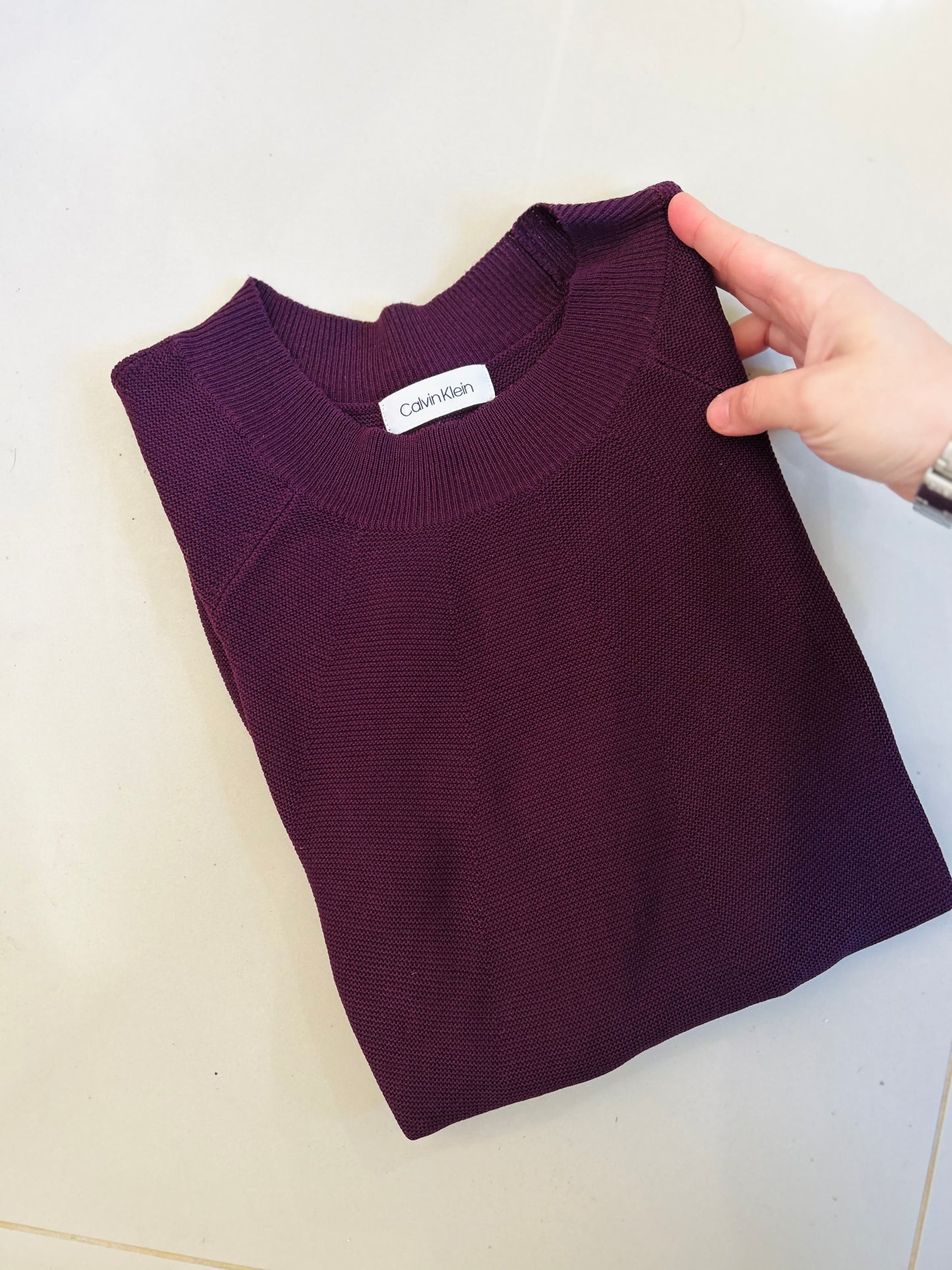 Buzo rib Calvin Klein TS/M