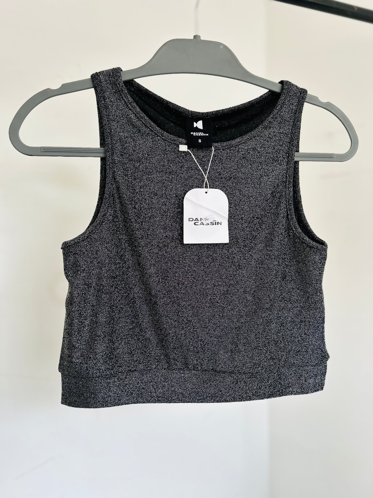 Top lurex Daniel Cassin con etiqueta TS/M