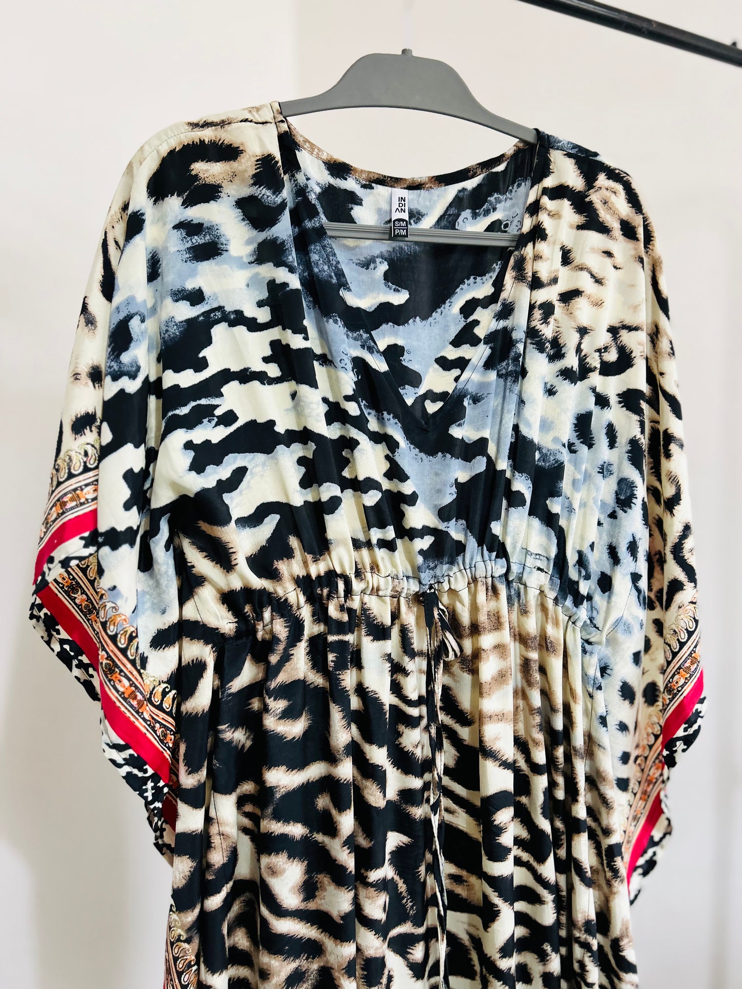 Túnica estampada larga